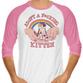Adopt a Kitten 3/4 Sleeve Raglan - Adult & Kids T-Shirts, Sweatshirts & Hoodies apparel design preview 1