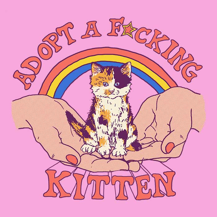 Adopt a Kitten Women's Apparel - Adult & Kids T-Shirts, Sweatshirts & Hoodies apparel design preview 2