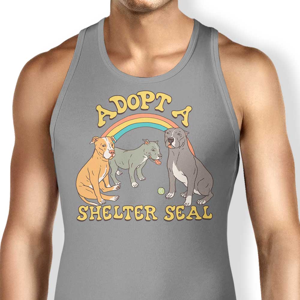 Adopt a Shelter Seal Tank Top - Adult & Kids T-Shirts, Sweatshirts & Hoodies apparel design preview 1