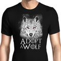 Adopt a Wolf Men's Apparel - Adult & Kids T-Shirts, Sweatshirts & Hoodies apparel design preview 1