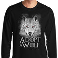 Adopt a Wolf - Adult & Kids T-Shirts, Sweatshirts & Hoodies apparel design preview 1