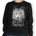 Adopt a Wolf - Adult & Kids T-Shirts, Sweatshirts & Hoodies apparel design preview 1
