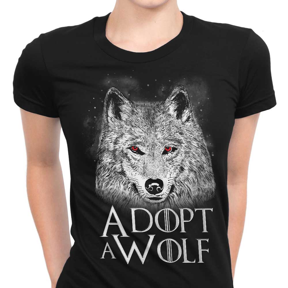 Adopt a Wolf Women's Apparel - Adult & Kids T-Shirts, Sweatshirts & Hoodies apparel design preview 1