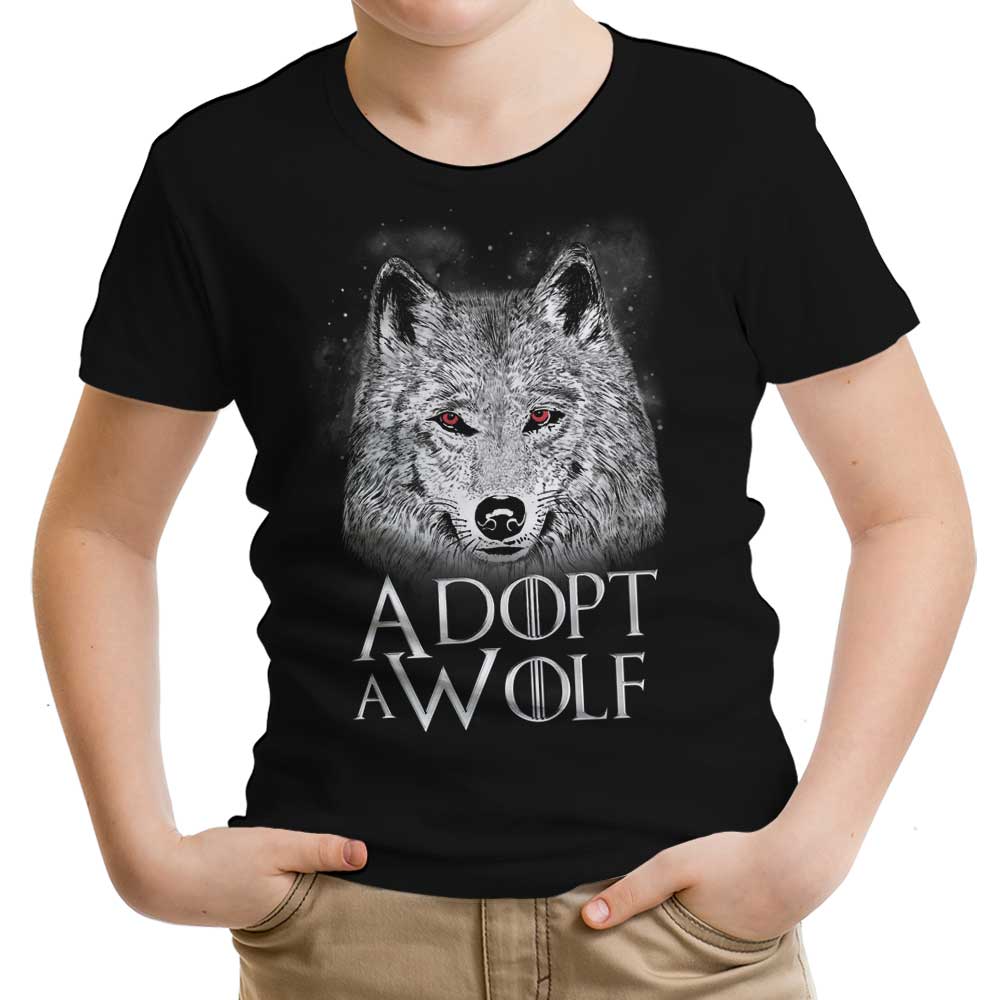 Adopt a Wolf Youth Apparel - Adult & Kids T-Shirts, Sweatshirts & Hoodies apparel design preview 1