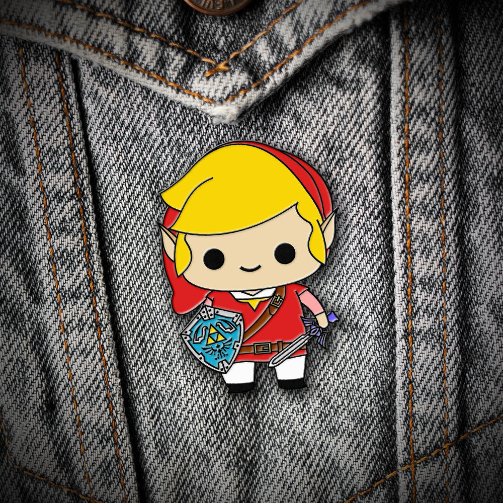 Adorable Courage (Red) Limited Pin - Adult & Kids T-Shirts, Sweatshirts & Hoodies apparel design preview 1