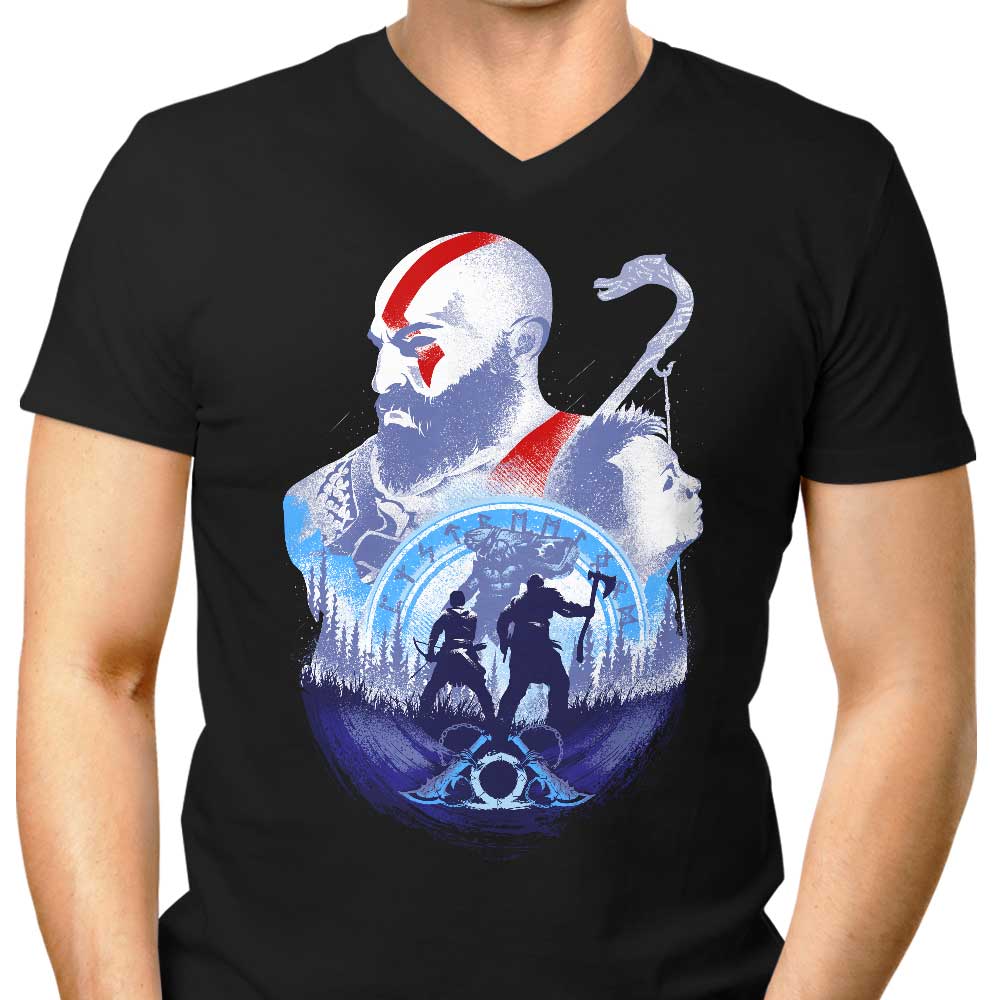 Adventures with My Father Men's V-Neck - Adult & Kids T-Shirts, Sweatshirts & Hoodies apparel design preview 1