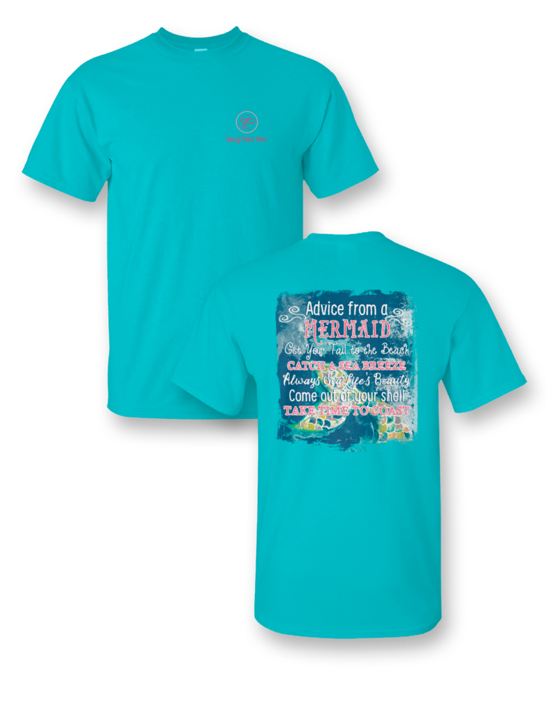 Sassy Frass Collection Advice from a Mermaid Bright - Adult & Kids T-Shirts, Sweatshirts & Hoodies apparel design preview 1