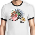 Aerith Ultimate Weapon Ringer - Adult & Kids T-Shirts, Sweatshirts & Hoodies apparel design preview 1