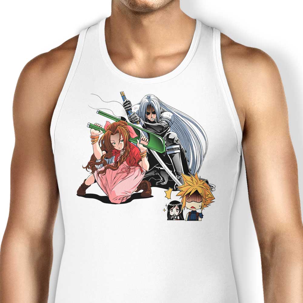 Aerith Ultimate Weapon Tank Top - Adult & Kids T-Shirts, Sweatshirts & Hoodies apparel design preview 1