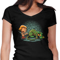 Afraid of Your Own Shadow Women's V-Neck - Adult & Kids T-Shirts, Sweatshirts & Hoodies apparel design preview 1