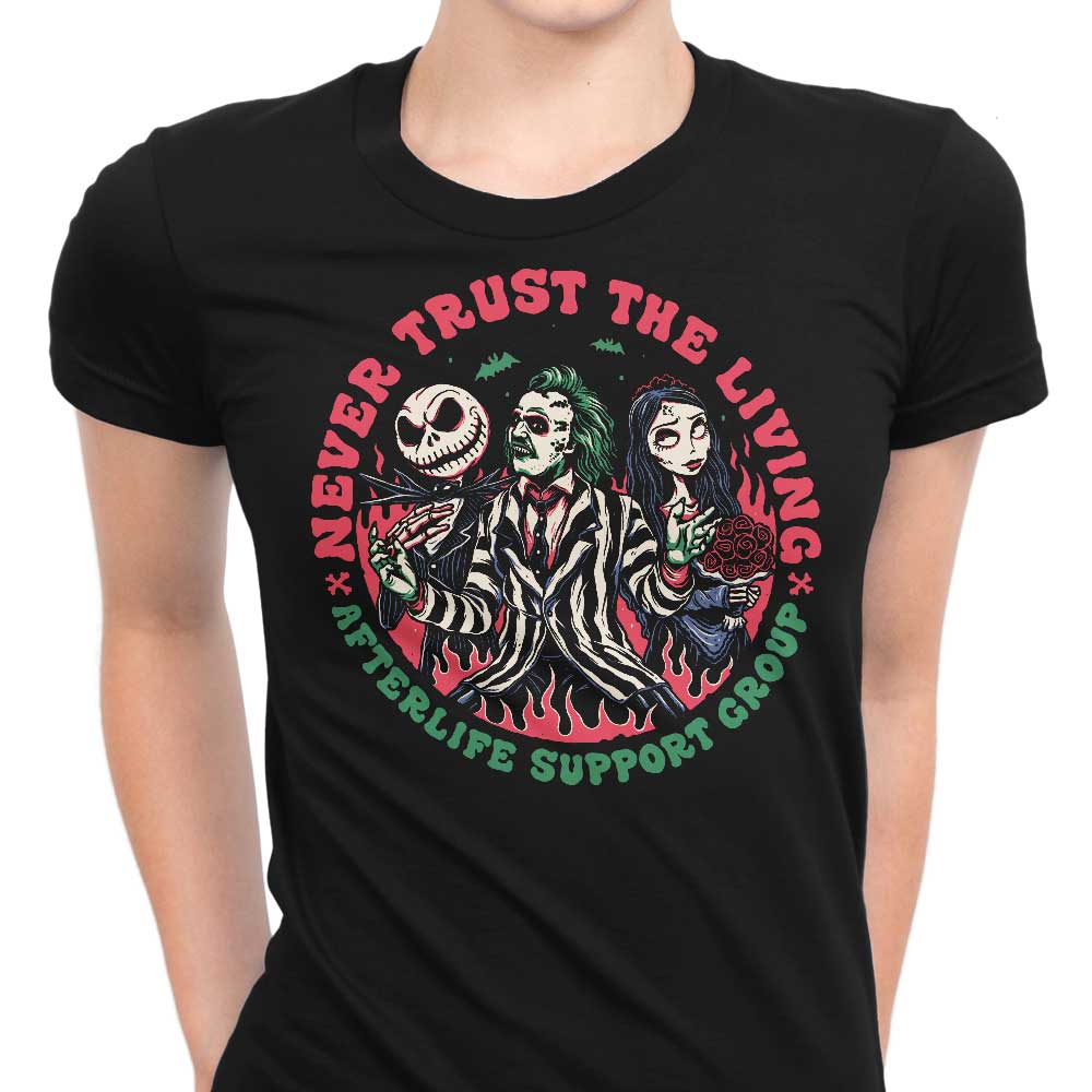 Afterlife Support Group Women's Apparel - Adult & Kids T-Shirts, Sweatshirts & Hoodies apparel design preview 1