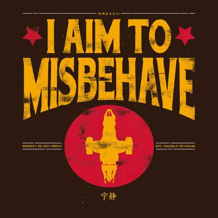 Aim to Misbehave Tank Top - Adult & Kids T-Shirts, Sweatshirts & Hoodies apparel design preview 2