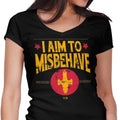 Aim to Misbehave Women's V-Neck - Adult & Kids T-Shirts, Sweatshirts & Hoodies apparel design preview 1