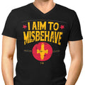 Aim to Misbehave Men's V-Neck - Adult & Kids T-Shirts, Sweatshirts & Hoodies apparel design preview 1