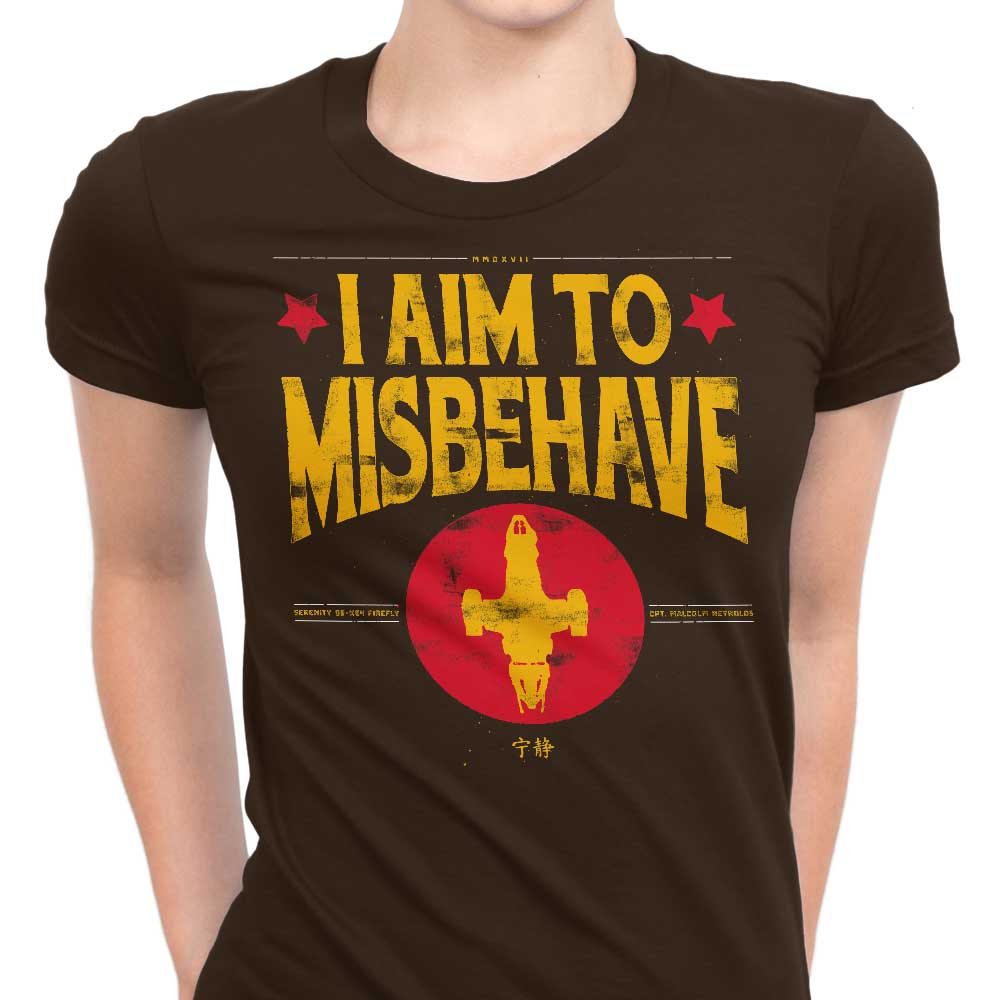 Aim to Misbehave Women's Apparel - Adult & Kids T-Shirts, Sweatshirts & Hoodies apparel design preview 1