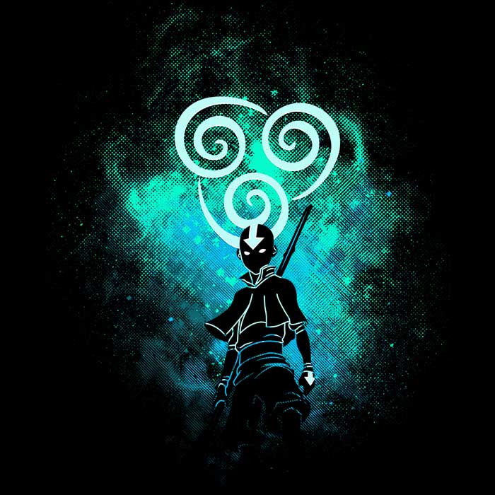Air Bender Art Women's Apparel - Adult & Kids T-Shirts, Sweatshirts & Hoodies apparel design preview 2