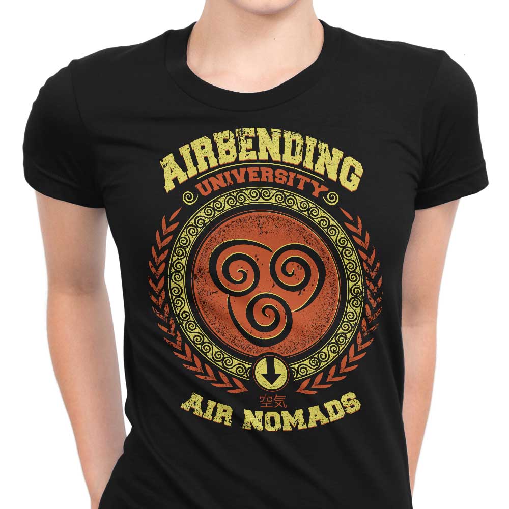 Airbending University Women's Apparel - Adult & Kids T-Shirts, Sweatshirts & Hoodies apparel design preview 1