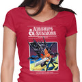 Airship and Summons Women's V-Neck - Adult & Kids T-Shirts, Sweatshirts & Hoodies apparel design preview 1