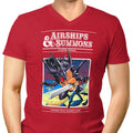 Airship and Summons Men's V-Neck - Adult & Kids T-Shirts, Sweatshirts & Hoodies apparel design preview 1