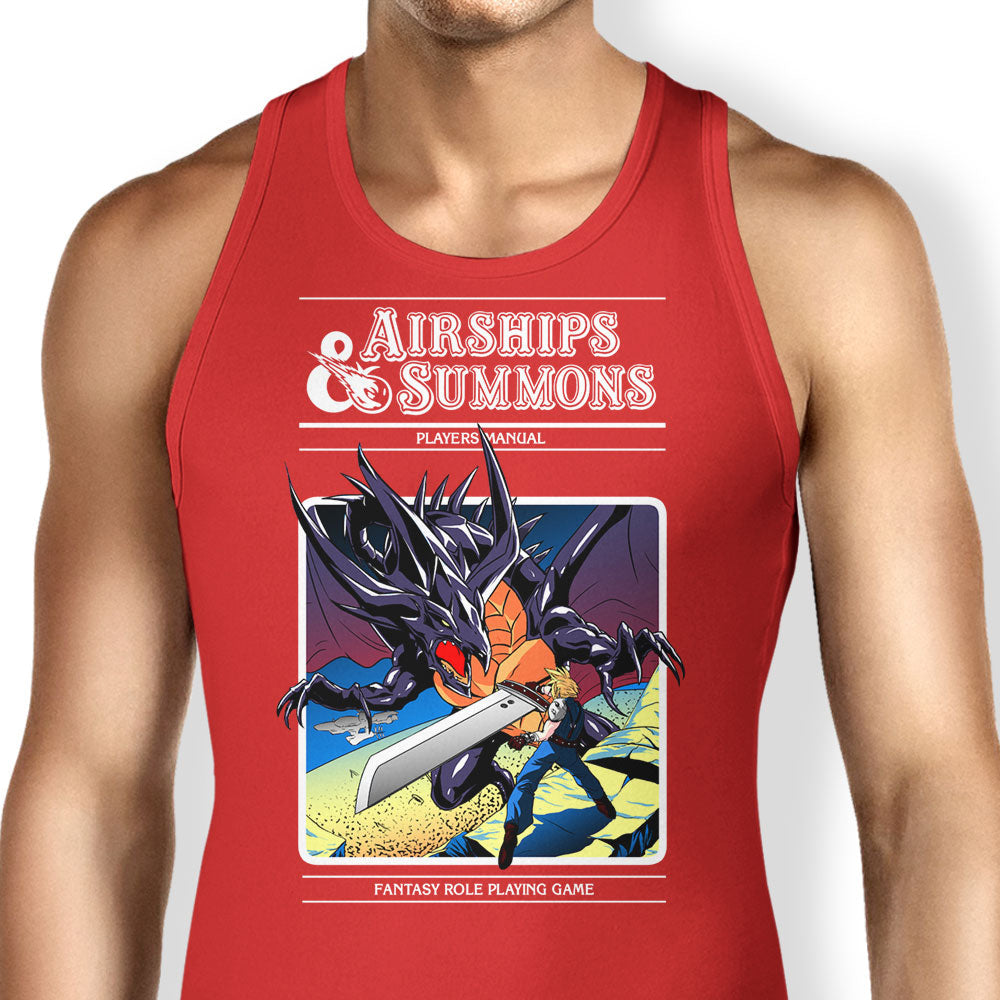 Airship and Summons Tank Top - Adult & Kids T-Shirts, Sweatshirts & Hoodies apparel design preview 1