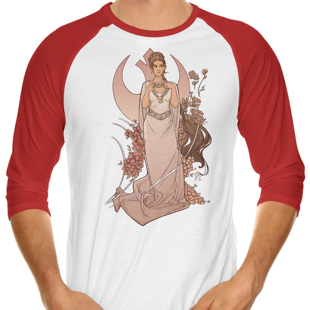 Alderaan Rose 3/4 Sleeve Raglan - Adult & Kids T-Shirts, Sweatshirts & Hoodies apparel design preview 1