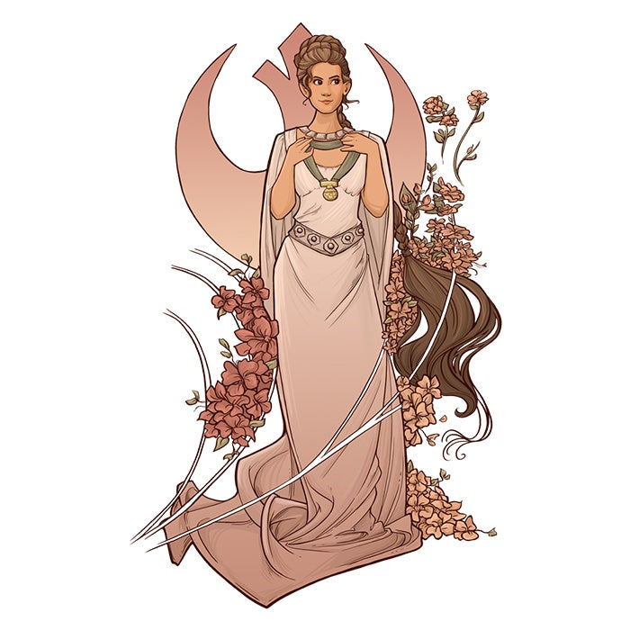 Alderaan Rose - Adult & Kids T-Shirts, Sweatshirts & Hoodies apparel design preview 2