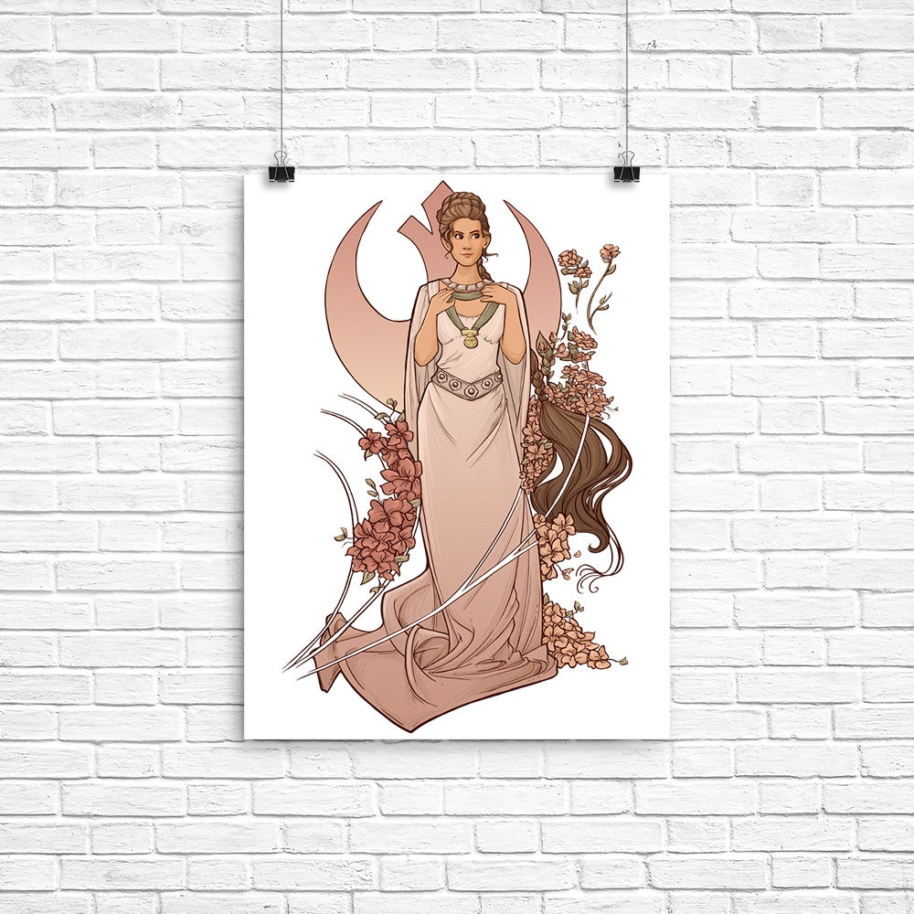 Alderaan Rose Poster - Adult & Kids T-Shirts, Sweatshirts & Hoodies apparel design preview 1
