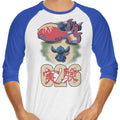 Alien Spaceship 3/4 Sleeve Raglan - Adult & Kids T-Shirts, Sweatshirts & Hoodies apparel design preview 1