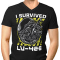 Alien Survivor Men's V-Neck - Adult & Kids T-Shirts, Sweatshirts & Hoodies apparel design preview 1