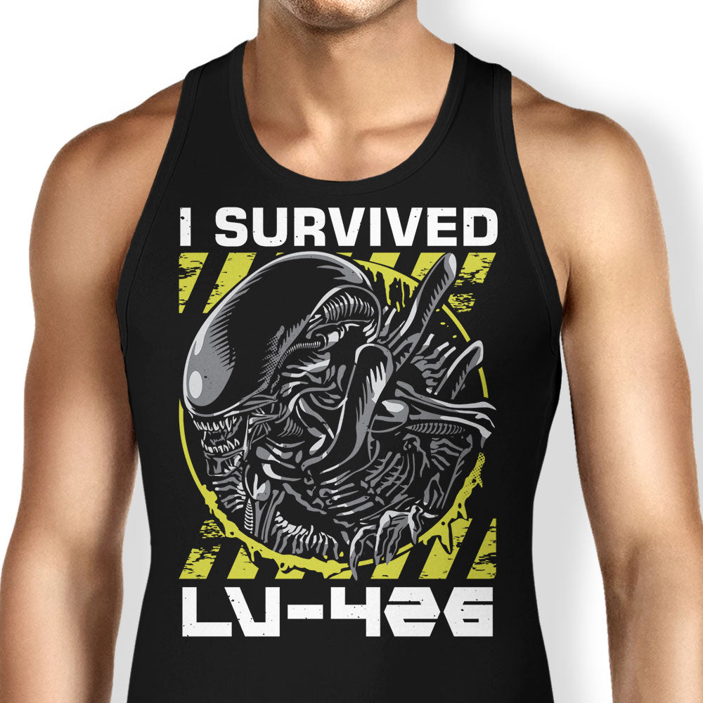 Alien Survivor Tank Top - Adult & Kids T-Shirts, Sweatshirts & Hoodies apparel design preview 1