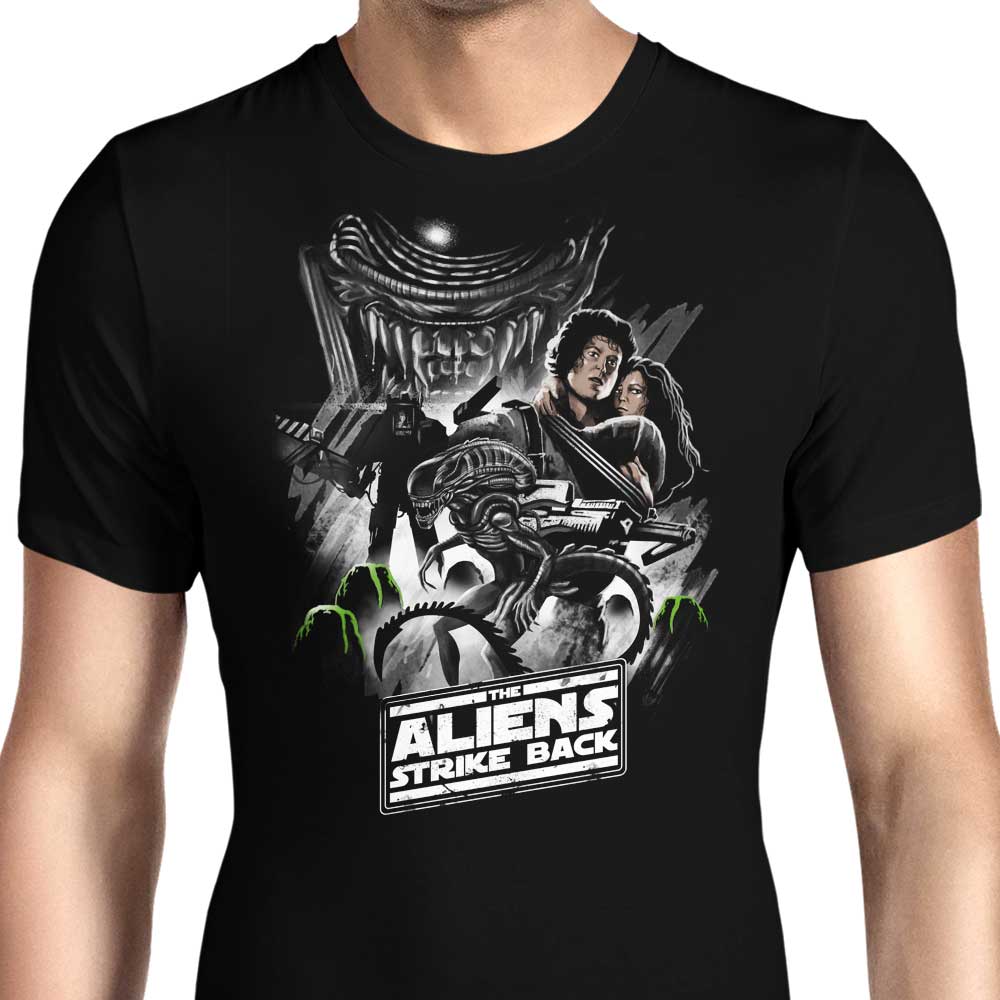 Aliens Strike Back Men's Apparel - Adult & Kids T-Shirts, Sweatshirts & Hoodies apparel design preview 1