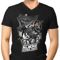 Aliens Strike Back Men's V-Neck - Adult & Kids T-Shirts, Sweatshirts & Hoodies apparel design preview 1