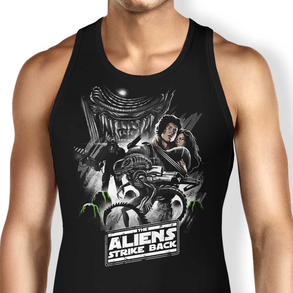 Aliens Strike Back Tank Top - Adult & Kids T-Shirts, Sweatshirts & Hoodies apparel design preview 1