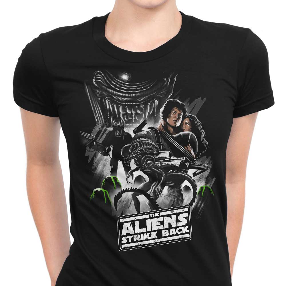 Aliens Strike Back Women's Apparel - Adult & Kids T-Shirts, Sweatshirts & Hoodies apparel design preview 1