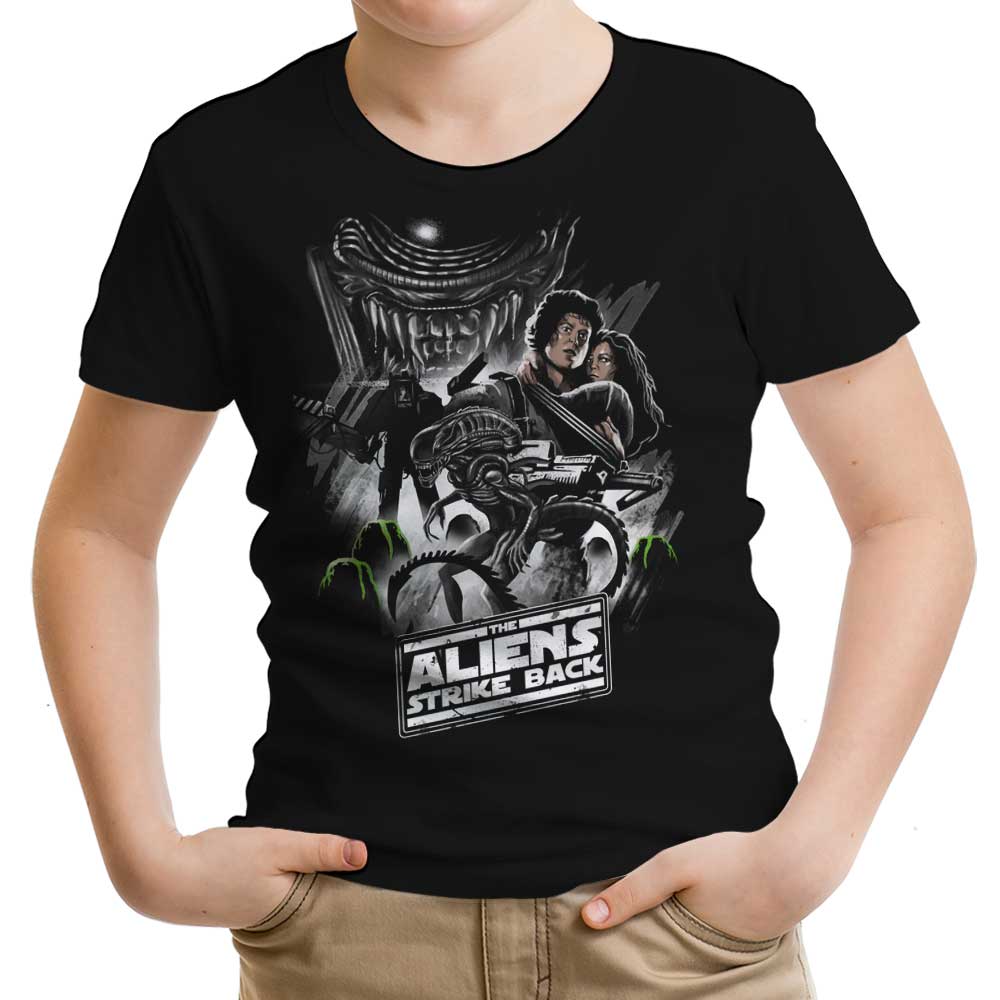 Aliens Strike Back Youth Apparel - Adult & Kids T-Shirts, Sweatshirts & Hoodies apparel design preview 1