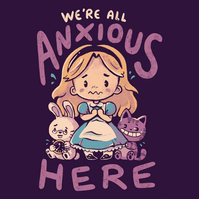 All Anxious Here Men's Apparel - Adult & Kids T-Shirts, Sweatshirts & Hoodies apparel design preview 2