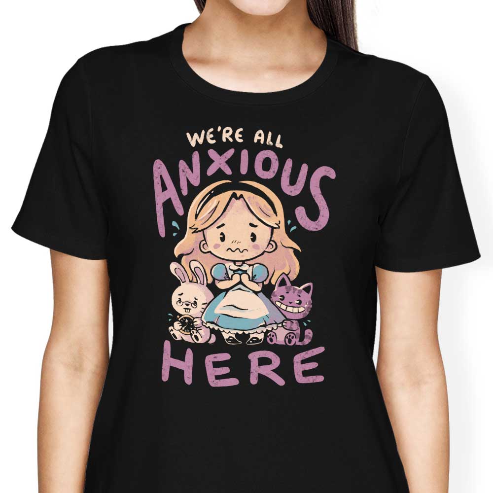 All Anxious Here Women's Apparel - Adult & Kids T-Shirts, Sweatshirts & Hoodies apparel design preview 2