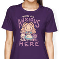 All Anxious Here Women's Apparel - Adult & Kids T-Shirts, Sweatshirts & Hoodies apparel design preview 1