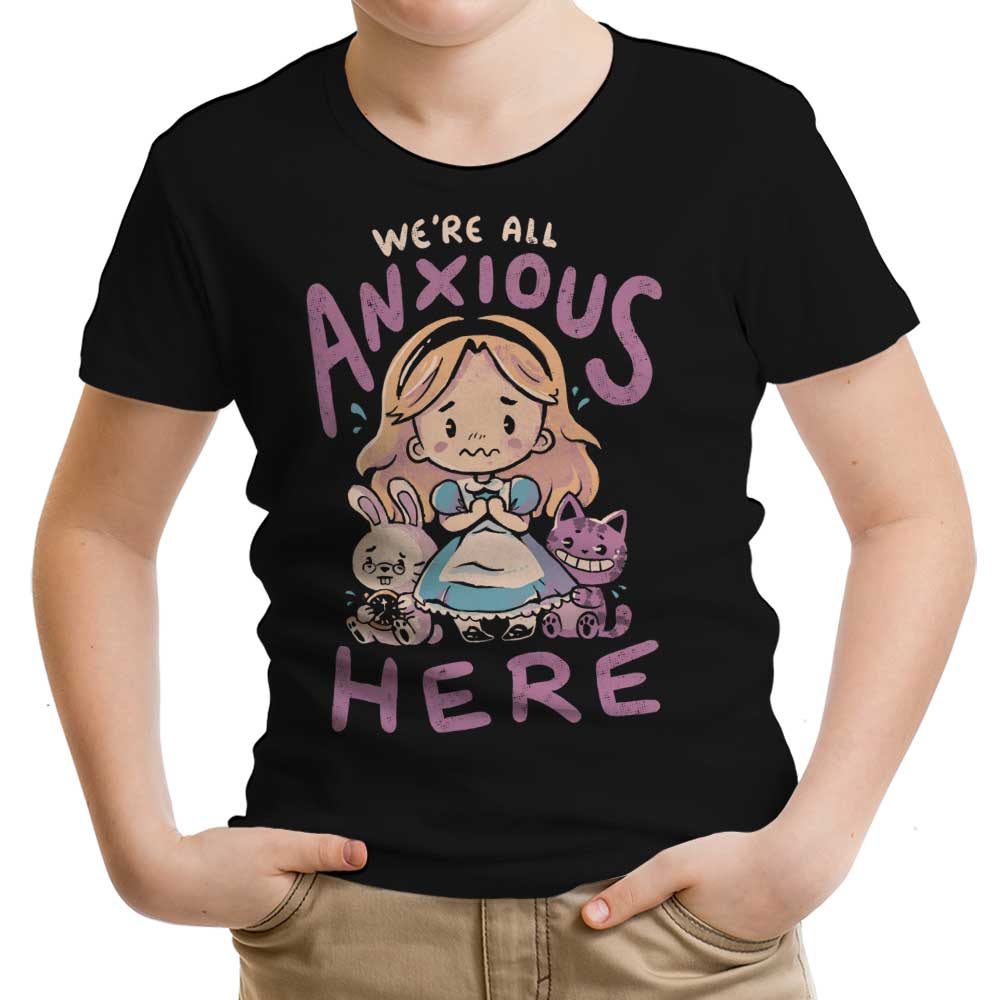 All Anxious Here Youth Apparel - Adult & Kids T-Shirts, Sweatshirts & Hoodies apparel design preview 2