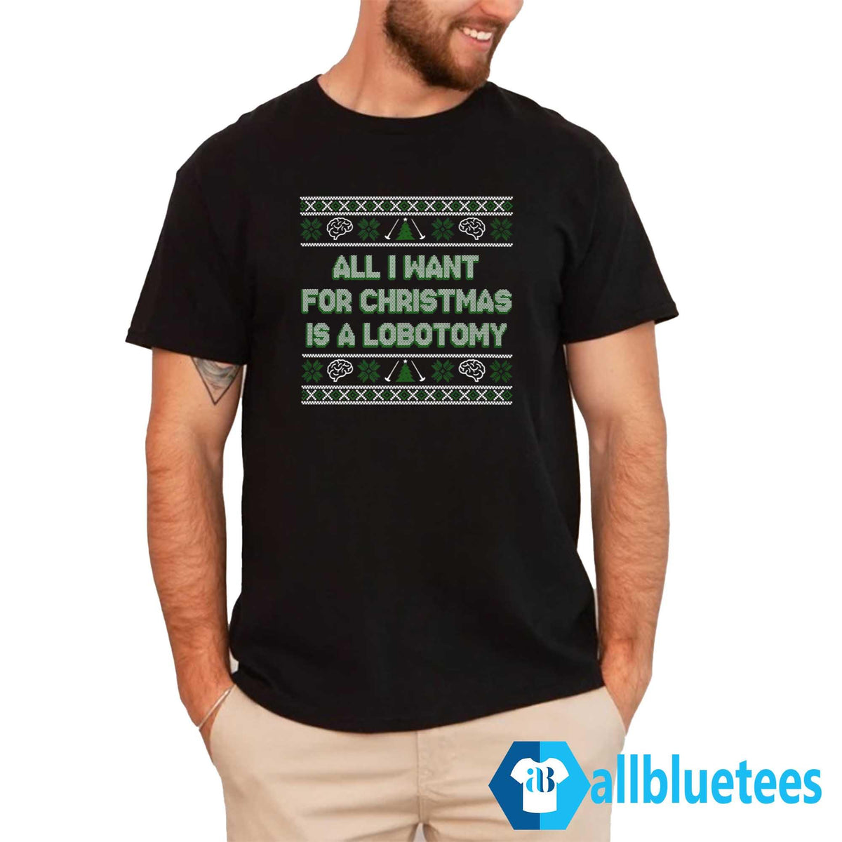 All I Want For Christmas Is A Lobotomy Sweater product image 2