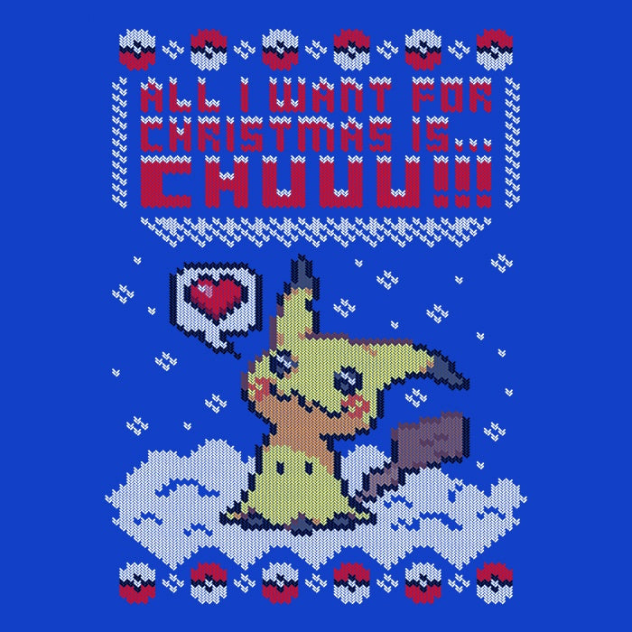 All I Want for Christmas is Chuuu - Adult & Kids T-Shirts, Sweatshirts & Hoodies apparel design preview 2