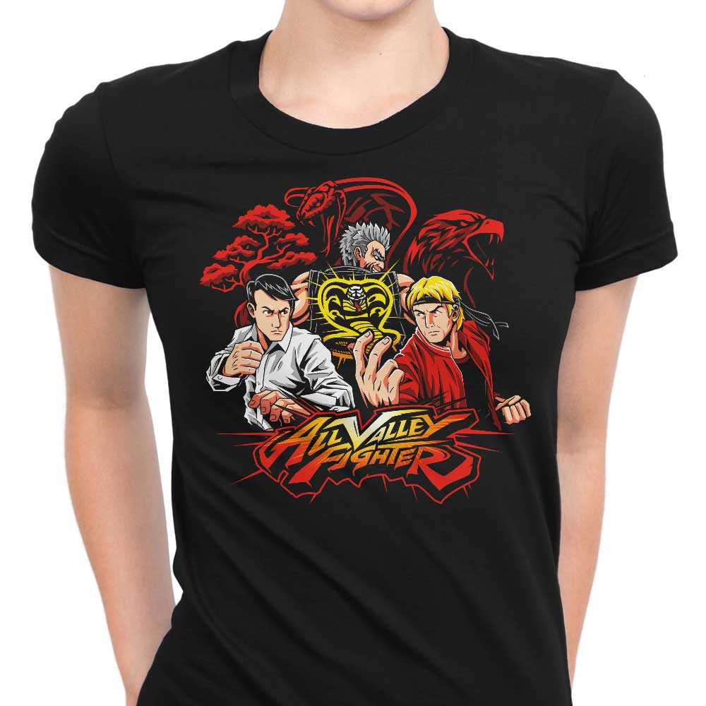All Valley Fighter Women's Apparel - Adult & Kids T-Shirts, Sweatshirts & Hoodies apparel design preview 1
