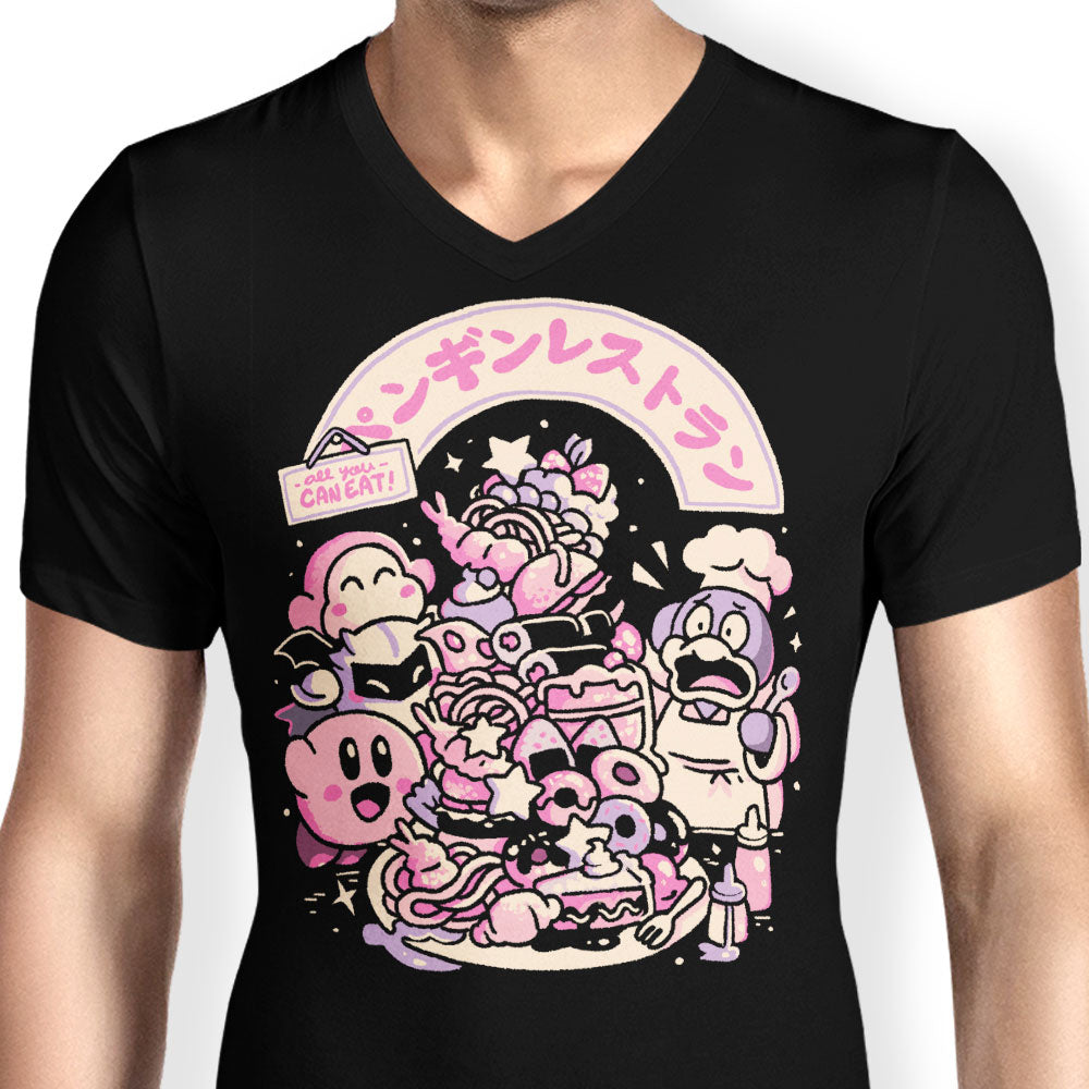 All You Can Eat Men's V-Neck - Adult & Kids T-Shirts, Sweatshirts & Hoodies apparel design preview 2