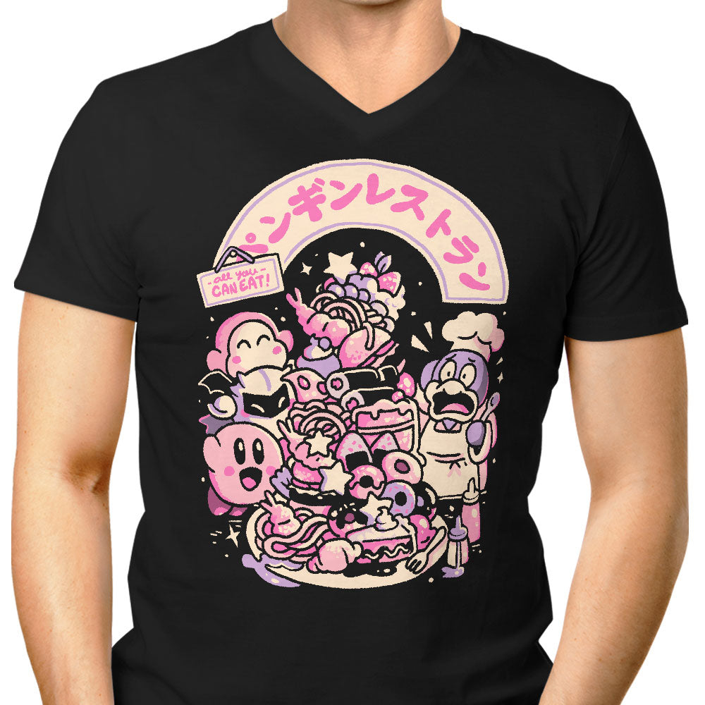 All You Can Eat Men's V-Neck - Adult & Kids T-Shirts, Sweatshirts & Hoodies apparel design preview 1