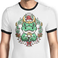 Alligator Christmas Ringer - Adult & Kids T-Shirts, Sweatshirts & Hoodies apparel design preview 1