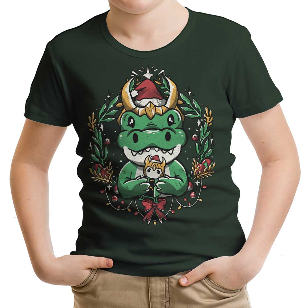 Alligator Christmas Youth Apparel - Adult & Kids T-Shirts, Sweatshirts & Hoodies apparel design preview 1