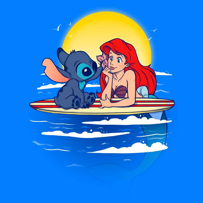 Aloha Mermaid Women's Apparel - Adult & Kids T-Shirts, Sweatshirts & Hoodies apparel design preview 2
