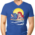 Aloha Mermaid Men's V-Neck - Adult & Kids T-Shirts, Sweatshirts & Hoodies apparel design preview 1