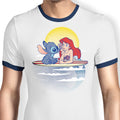 Aloha Mermaid Ringer - Adult & Kids T-Shirts, Sweatshirts & Hoodies apparel design preview 1