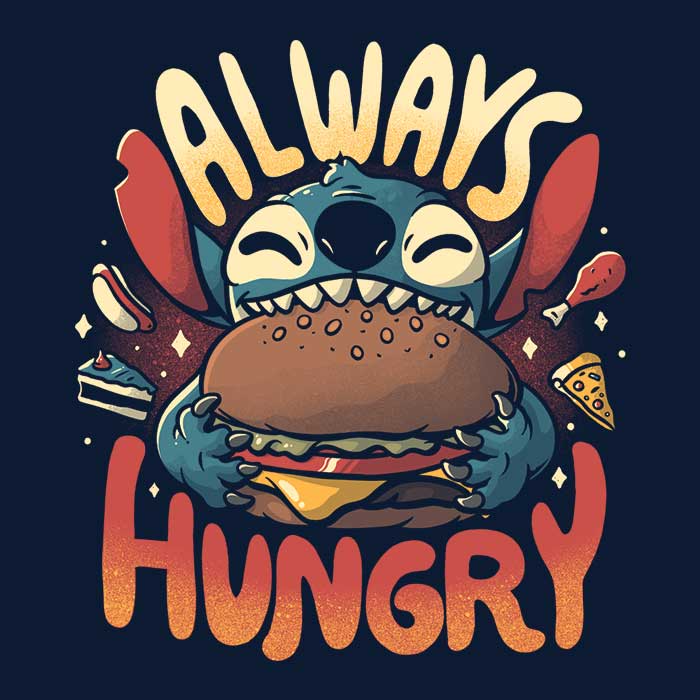 Always Hungry Men's Apparel - Adult & Kids T-Shirts, Sweatshirts & Hoodies apparel design preview 2